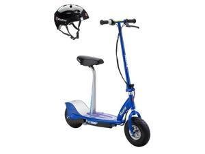 Razor E300S Seated Electric Motorized Scooter (Blue) & Youth Helmet (Black) Razor E300S Seated Electric Motorized Scooter (Blue) & Youth Helmet (Black)