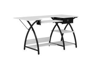 Studio Designs Comet Hobby and Sewing Desk Black/White