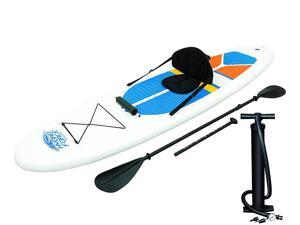 Bestway Hydro-Force 10 Foot Inflatable Stand Up Paddle Board SUP & Kayak, White Bestway Hydro-Force 10 Foot Inflatable Stand Up Paddle Board SUP & Kayak, White