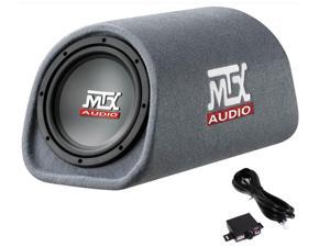 MTX AUDIO RT8PT 8" 240W Car Loaded Subwoofer Enclosure Amplified Tube Box Vented
