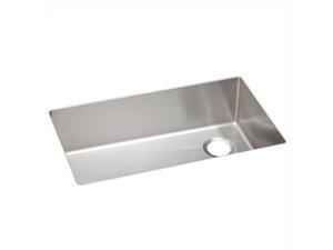 Elkay Crosstown 31" Rectangular Single Bowl Kitchen Sink, Silver