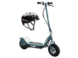 Razor E300 Electric 24V Motorized Scooter (Grey) & Youth Sport Helmet (Black) Razor E300 Electric 24V Motorized Scooter (Grey) & Youth Sport Helmet (Black)