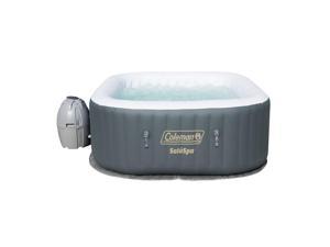 Coleman SaluSpa 4 Person Inflatable Outdoor AirJet Spa Hot Tub, Gray (For Parts)