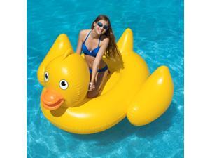 Swimline Inflatable Giant Lucky Rubber Ducky Ride On Swimming Pool or Lake Float Swimline Inflatable Giant Lucky Rubber Ducky Ride On Swimming Pool or Lake Float