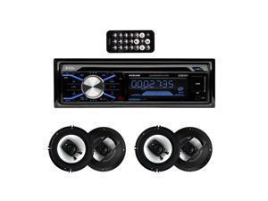 Boss 508UAB In Dash Bluetooth CD Player Receiver with R63 6.5" 300W Speakers Boss 508UAB In Dash Bluetooth CD Player Receiver with R63 6.5" 300W Speakers