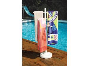 Hydrotools 89032 Indoor Outdoor Swimming Pool Spa Weighted Poolside Towel Rack Hydrotools 89032 Indoor Outdoor Swimming Pool Spa Weighted Poolside Towel Rack