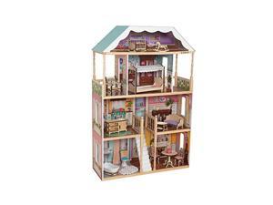 KidKraft Charlotte Children's Toy 4' Dollhouse w/ EZ Kraft Assembly