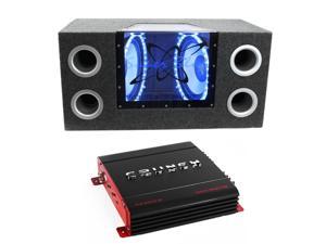 Pyramid BNPS102 10" 1000W Car Subs Box Subwoofers Bandpass + 1000 Watt 2 Ch Amp Pyramid BNPS102 10" 1000W Car Subs Box Subwoofers Bandpass + 1000 Watt 2 Ch Amp