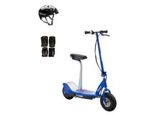 Razor E300S Seated Electric Scooter (Blue) with Helmet, Elbow & Knee Pads Razor E300S Seated Electric Scooter (Blue) with Helmet, Elbow & Knee Pads