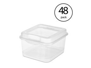 Sterilite 18038612 Plastic FlipTop Latching Storage Container, Clear (48 Pack) Sterilite 18038612 Plastic FlipTop Latching Storage Container, Clear (48 Pack)