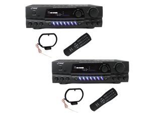 PYLE PRO PT260A 200W Home Digital AM FM Stereo Receiver Theater Audio (2 Pack) PYLE PRO PT260A 200W Home Digital AM FM Stereo Receiver Theater Audio (2 Pack)