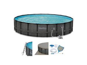 Summer Waves Elite 22ft x 52in Above Ground Frame Swimming Pool Set with Pump Summer Waves Elite 22ft x 52in Above Ground Frame Swimming Pool Set with Pump
