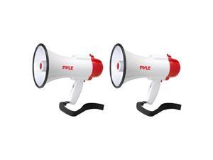 Pyle Pro Megaphone Bull Horn with Siren and Voice Recorder, 2 Pack | PMP35R