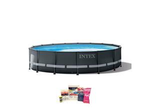 Intex 16ft x 48in Ultra XTR Round Frame Above Ground Pool, Pump, & Cleaning Kit Intex 16ft x 48in Ultra XTR Round Frame Above Ground Pool, Pump, & Cleaning Kit