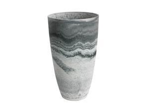 Algreen 43429 Acerra 12x20 Inch Curved Yard & Patio Vase Garden Planter, Marble Algreen 43429 Acerra 12x20 Inch Curved Yard & Patio Vase Garden Planter, Marble