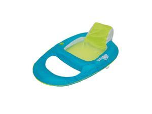 SwimWays 6038971 Spring Float Inflatable Vinyl Recliner Pool Lounger, Aqua/Lime SwimWays 6038971 Spring Float Inflatable Vinyl Recliner Pool Lounger, Aqua/Lime