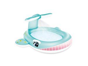 Intex 57440EP 79" x 77" x 36" Inflatable Whale Spray Kiddie Pool for Kids 2+ Intex 57440EP 79" x 77" x 36" Inflatable Whale Spray Kiddie Pool for Kids 2+