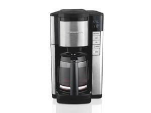 Hamilton Beach 46381 Black Programmble Coffee Maker, 12-Cup Carafe with Easy Refilling Access, Black Hamilton Beach 46381 Black Programmble Coffee Maker, 12-Cup Carafe with Easy Refilling Access, Black