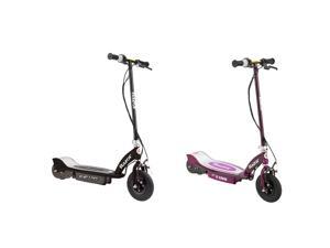 Razor E100 Kid Ride On 24V Motorized Electric Powered Scooters, Black & Purple Razor E100 Kid Ride On 24V Motorized Electric Powered Scooters, Black & Purple