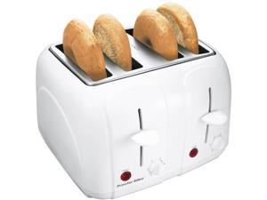 Proctor Silex Cool Touch 4 Slice Toast Boost Auto Shutoff Kitchen Toaster, White