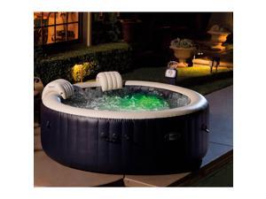 Intex PureSpa 4-Person Inflatable Hot Tub, Slip-Resistant Seat & Foam Headrest Intex PureSpa 4-Person Inflatable Hot Tub, Slip-Resistant Seat & Foam Headrest