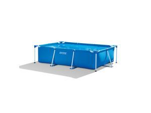 Intex 9.8ft x 29.5in Kids Rectangular Frame Outdoor Above Ground Swimming Pool