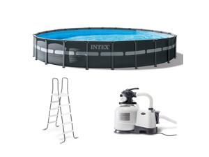 Intex 26339EH 24' x 52" Round Ultra XTR Frame Swimming Pool Set with Filter Pump
