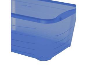 Life Story 5.5 Quart Rectangular Blue Plastic Protective Storage Tote (12 Pack) Life Story 5.5 Quart Rectangular Blue Plastic Protective Storage Tote (12 Pack)