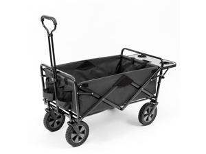 Mac Sports Folding Outdoor Garden Utility Wagon Cart w/ Table, Grey Mac Sports Folding Outdoor Garden Utility Wagon Cart w/ Table, Grey