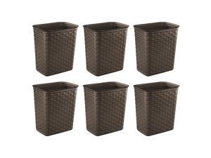 Sterilite Weave 3.4 Gallon Plastic Home/Office Wastebasket Trash Can (6 Pack) Sterilite Weave 3.4 Gallon Plastic Home/Office Wastebasket Trash Can (6 Pack)
