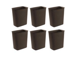Sterilite Weave 5.8 Gallon Plastic Home/Office Wastebasket Trash Can (6 Pack) Sterilite Weave 5.8 Gallon Plastic Home/Office Wastebasket Trash Can (6 Pack)