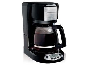 Hamilton Beach 49615 Black/Steel 12 Cup Coffeemaker with Programmable Clock