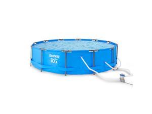 Bestway Steel Pro Max 15ft x 42in Frame Above Ground Swimming Pool Set with Pump