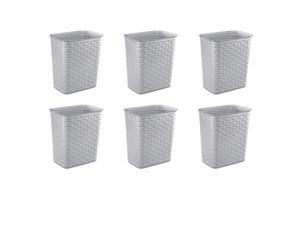Sterilite 3.4 Gallon/13 Liter Decorative Weave Wastebasket, Cement (6 Pack) Sterilite 3.4 Gallon/13 Liter Decorative Weave Wastebasket, Cement (6 Pack)