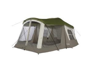Wenzel Klondike 8-Person Large Outdoor Camping Tent w/Screen Room, Green