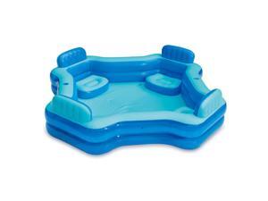 Summer Waves KB0706000 8.75ft x 26in Inflatable 4 Person Deluxe Swimming Pool Summer Waves KB0706000 8.75ft x 26in Inflatable 4 Person Deluxe Swimming Pool
