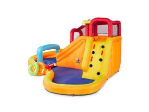 Banzai Kids Inflatable Outdoor Lazy River Adventure Water Park Slide and Pool Banzai Kids Inflatable Outdoor Lazy River Adventure Water Park Slide and Pool