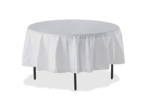 Genuine Joe Round Tablecover Plastic 84" Diameter 6/PK WE 10330 Genuine Joe Round Tablecover Plastic 84" Diameter 6/PK WE 10330