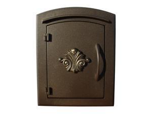 QualArc MAN-1401-BZ Manchester Scroll Door Column Mount Mailbox - Bronze QualArc MAN-1401-BZ Manchester Scroll Door Column Mount Mailbox - Bronze