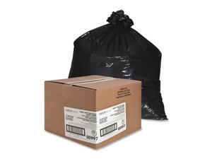 Nature Saver Trash Can Liners Rcycld 56 Gal 1.65mil 43"x48" 100/BX BK 00997 Nature Saver Trash Can Liners Rcycld 56 Gal 1.65mil 43"x48" 100/BX BK 00997