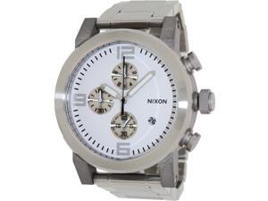 Nixon Men's Ride SS A347100-00 Silver Stainless-Steel Quartz Watch with Silver Dial Nixon Men's Ride SS A347100-00 Silver Stainless-Steel Quartz Watch with Silver Dial