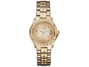 Guess Women's U11069L1 Gold Stainless-Steel Quartz Watch with Gold Dial Guess Women's U11069L1 Gold Stainless-Steel Quartz Watch with Gold Dial