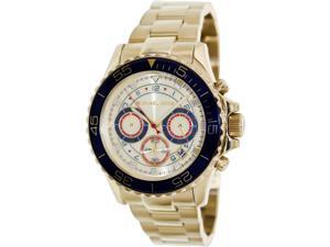 Michael Kors Everest Chronograph Blue Gold Tone Mens Watch MK5792 Michael Kors Everest Chronograph Blue Gold Tone Mens Watch MK5792