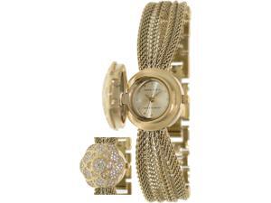 Anne Klein Women's AK-1046CHCV Gold Metal Swiss Quartz Watch with Gold Dial Anne Klein Women's AK-1046CHCV Gold Metal Swiss Quartz Watch with Gold Dial
