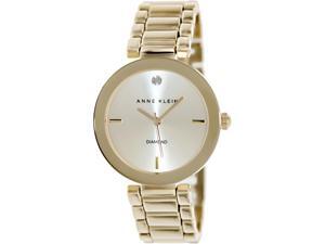 Anne Klein Women's AK-1362CHGB Gold Stainless-Steel Quartz Watch with Gold Dial Anne Klein Women's AK-1362CHGB Gold Stainless-Steel Quartz Watch with Gold Dial