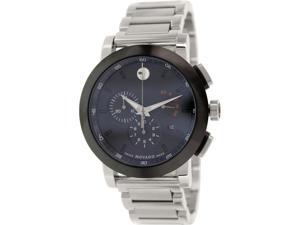 Movado 0606792 Men's Museum Silver Stainless-Steel Swiss Quartz Watch with Black Dial Movado 0606792 Men's Museum Silver Stainless-Steel Swiss Quartz Watch with Black Dial