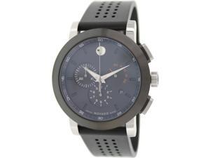 Movado Museum Mens Black Dial Swiss Quartz Chronograph Watch 0606545 Movado Museum Mens Black Dial Swiss Quartz Chronograph Watch 0606545