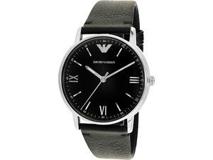 Emporio Armani Men's AR11013 Black Leather Quartz Dress Watch Emporio Armani Men's AR11013 Black Leather Quartz Dress Watch