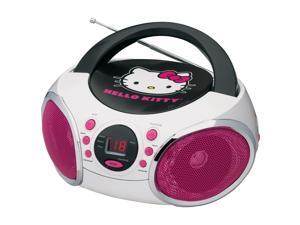 Hello Kitty KT2026-MBY Portable Stereo CD Boombox with AM/FM Radio Speaker Hello Kitty KT2026-MBY Portable Stereo CD Boombox with AM/FM Radio Speaker