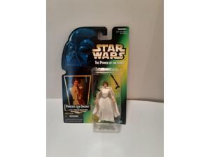 Star Wars Power of the Force Green Card Princess Leia Organa with Laser Pistol and Assault Rifle Action Figure